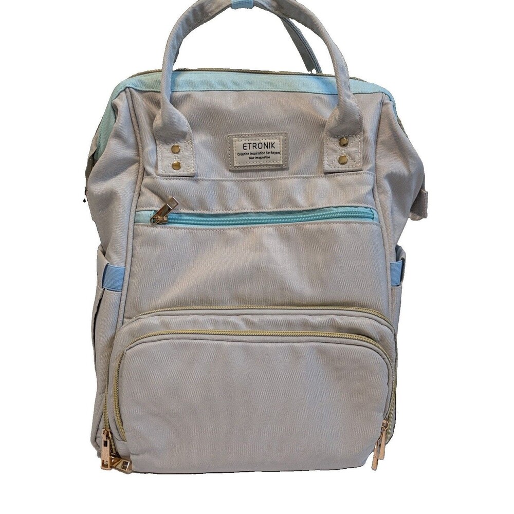 ETRONIK Grey-Blue Lunch Backpack